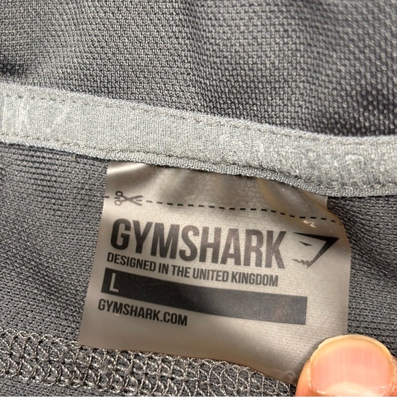 Gymshark Women's Size L Training Zip Up Jacket In Gray Workout Running Light - Picture 4 of 11